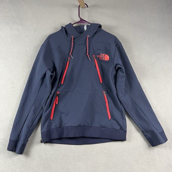 The North Face Hoodie Mens Small Blue Tekno Pullover Sweatshirt Outdoor - Picture 1 of 9
